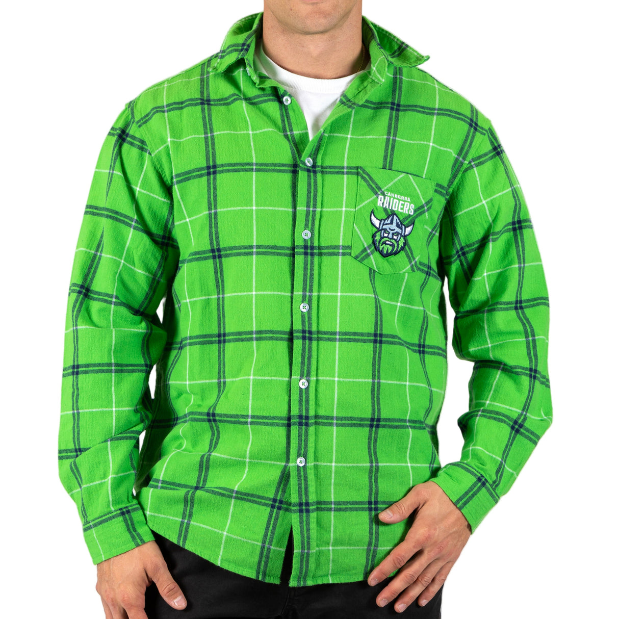 NRL Raiders 'Mustang' Flannel Shirt - Ashtabula