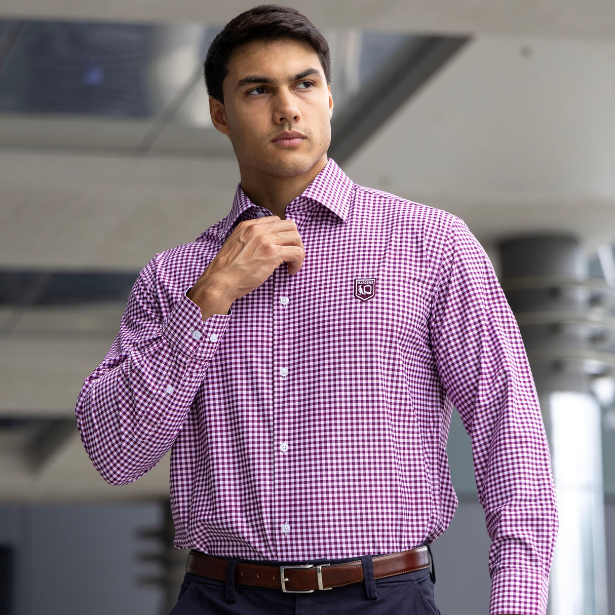 QLD Maroons 'Dawson' Dress Shirt - Ashtabula