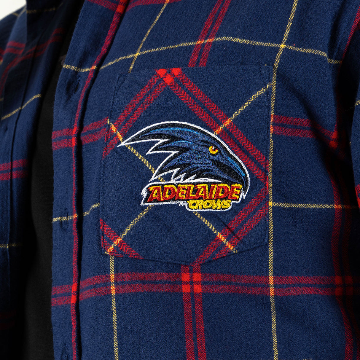 AFL Adelaide Crows 'Mustang' Flannel Shirt - Ashtabula