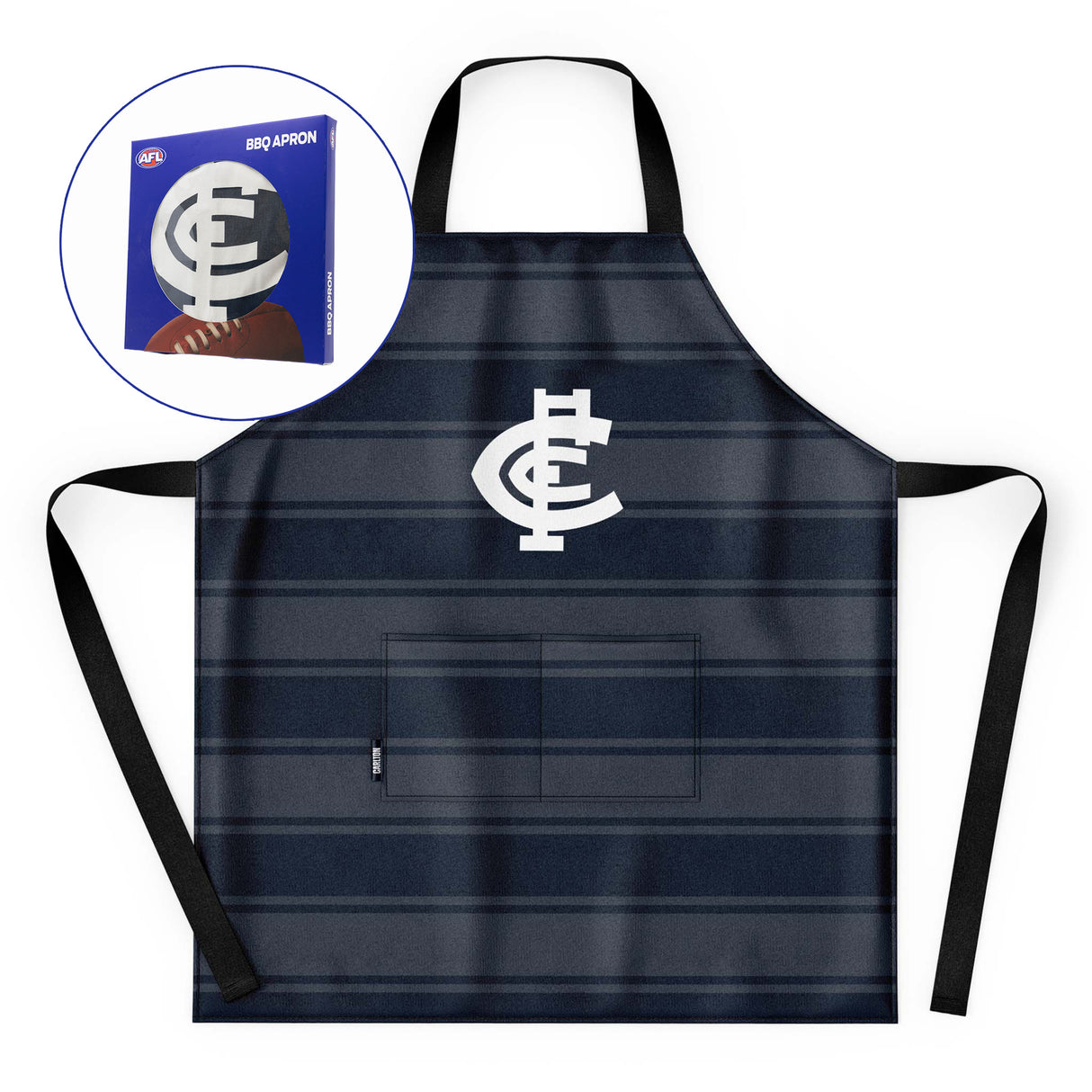 AFL Carlton 'Snagged' BBQ Apron - Ashtabula
