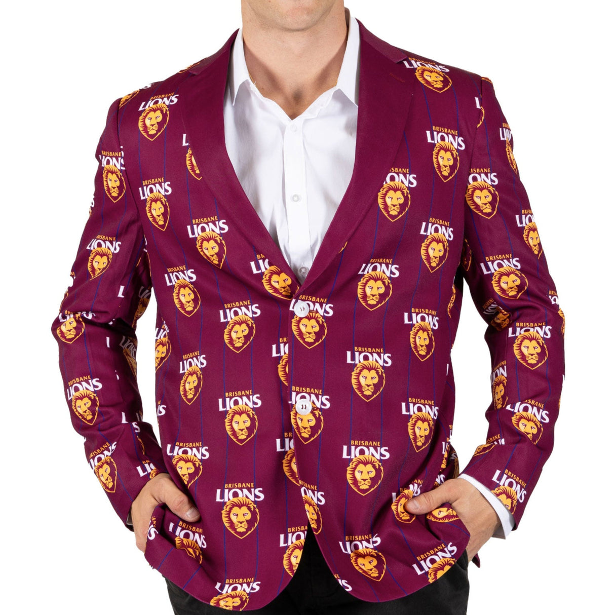 AFL Brisbane Lions 'Front Bar' Sports Jacket - Ashtabula