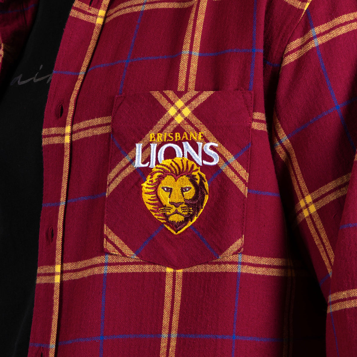 AFL Brisbane Lions 'Mustang' Flannel Shirt - Ashtabula