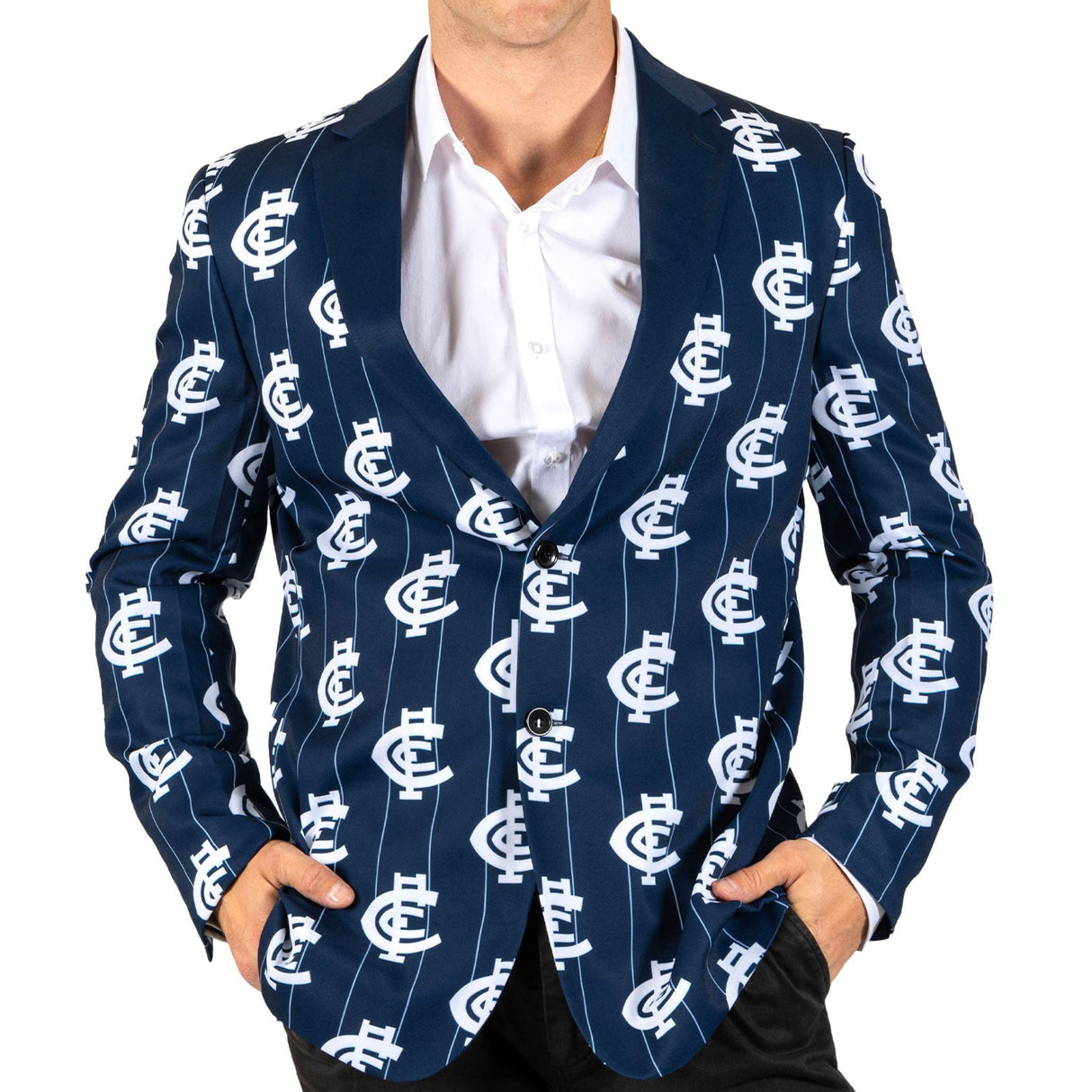 AFL Carlton 'Front Bar' Sports Jacket - Ashtabula