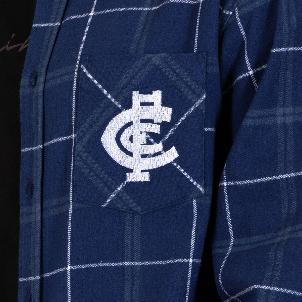 AFL Carlton 'Mustang' Flannel Shirt - Ashtabula