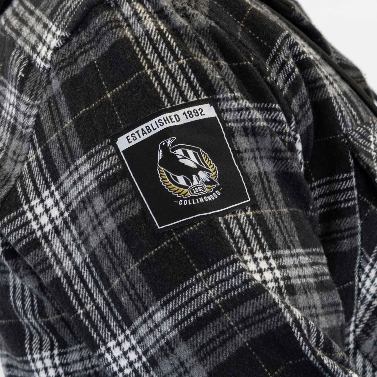 AFL Collingwood 'Highland' Hooded Flannel Shirt - Ashtabula
