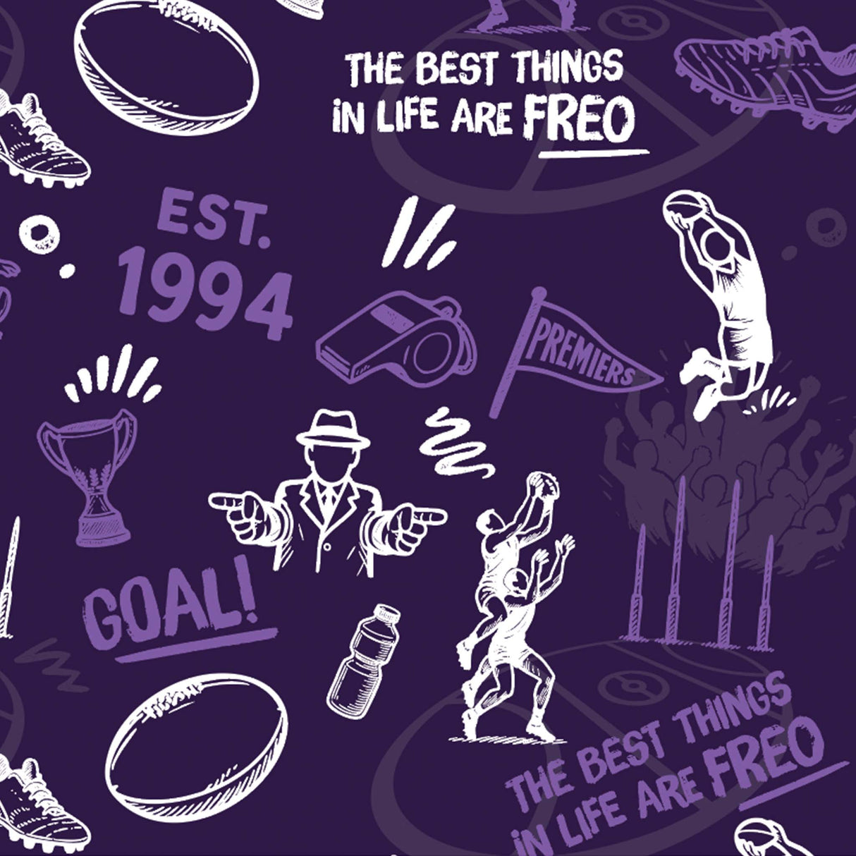 AFL Fremantle Dockers 'Scrambler' Golf Polo - Ashtabula