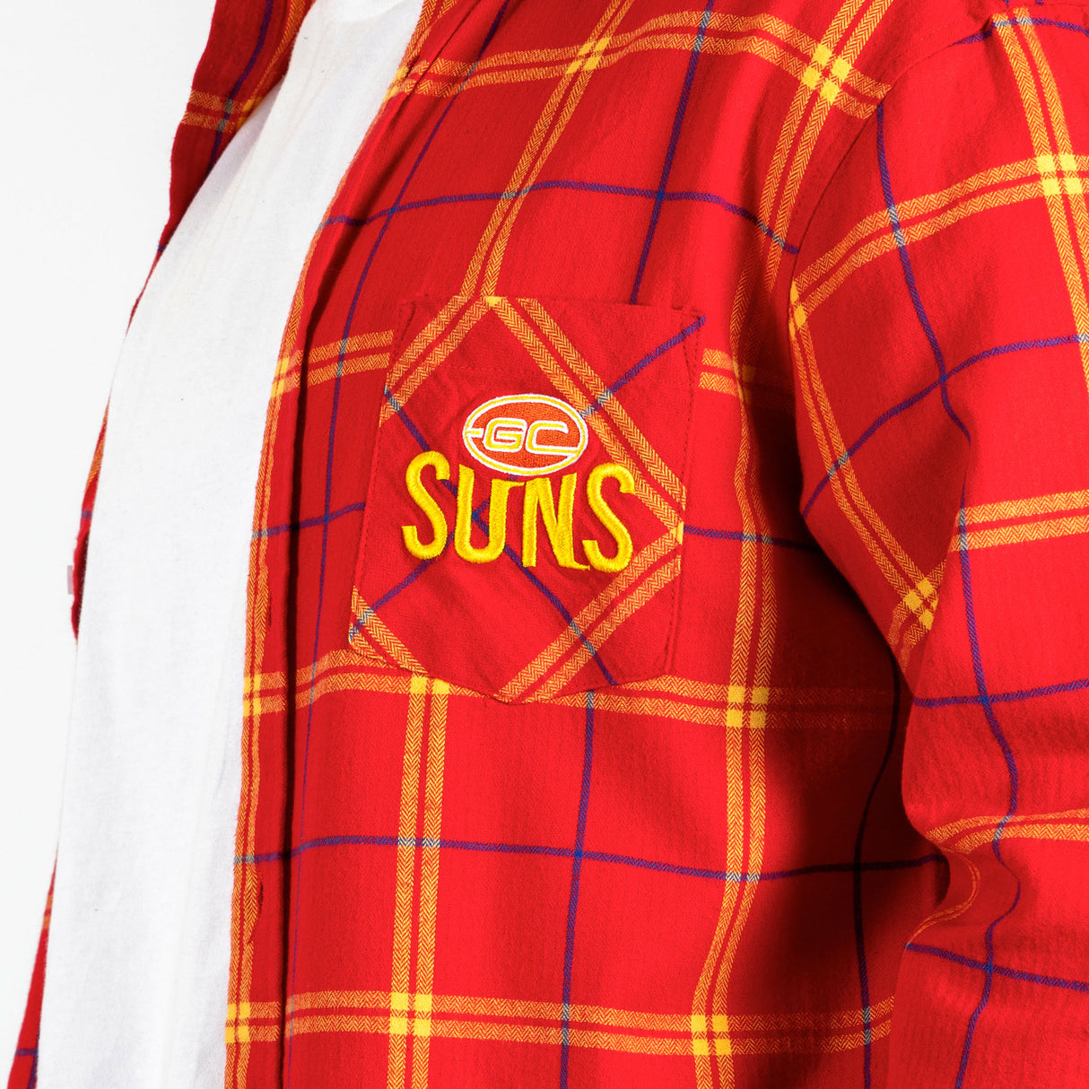 AFL Gold Coast Suns 'Mustang' Flannel Shirt - Ashtabula