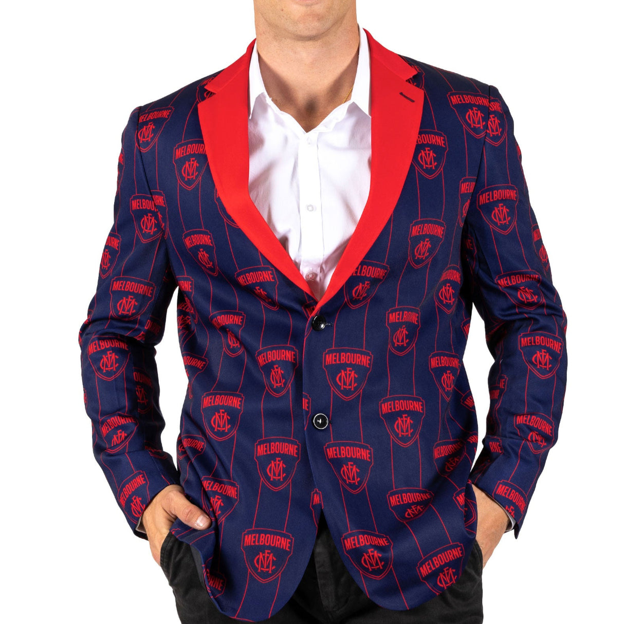 AFL Melbourne Demons 'Front Bar' Sports Jacket - Ashtabula