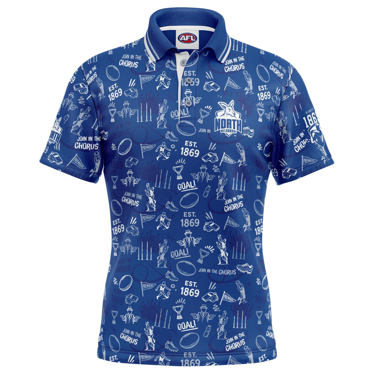 AFL North Melbourne 'Scrambler' Golf Polo - Ashtabula