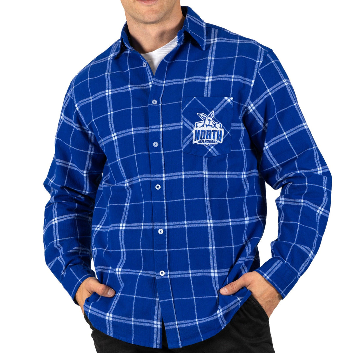 AFL North Melbourne 'Mustang' Flannel Shirt - Ashtabula