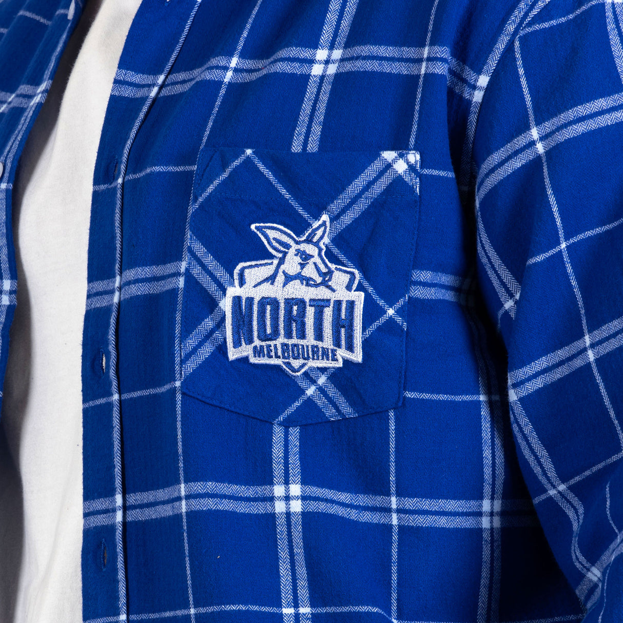 AFL North Melbourne 'Mustang' Flannel Shirt - Ashtabula