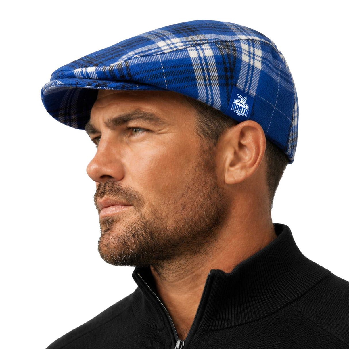 AFL North Melbourne 'Angus' Flat Cap - Ashtabula