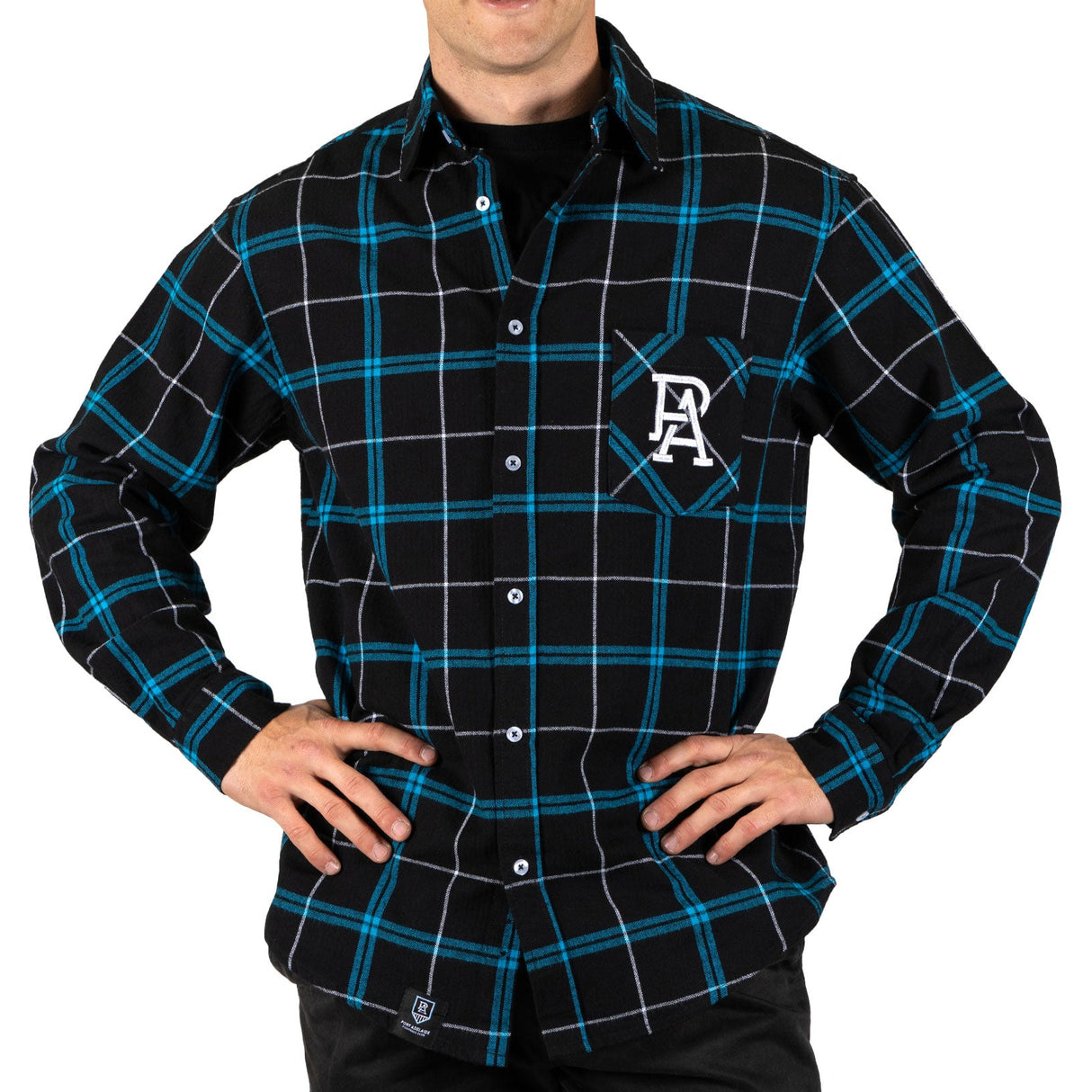 AFL Port Adelaide 'Mustang' Flannel Shirt - Ashtabula
