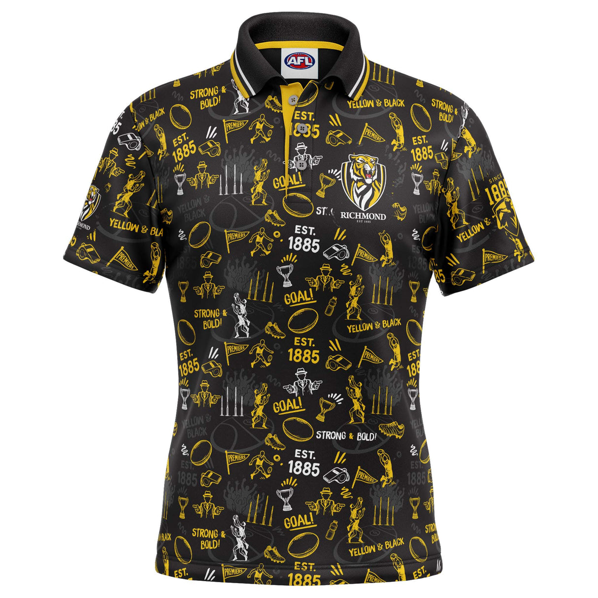 AFL Richmond 'Scrambler' Golf Polo - Ashtabula