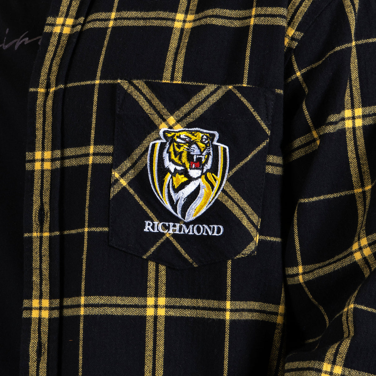 AFL Richmond Tigers 'Mustang' Flannel Shirt - Ashtabula
