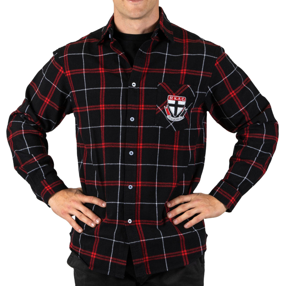 AFL St Kilda 'Mustang' Flannel Shirt - Ashtabula