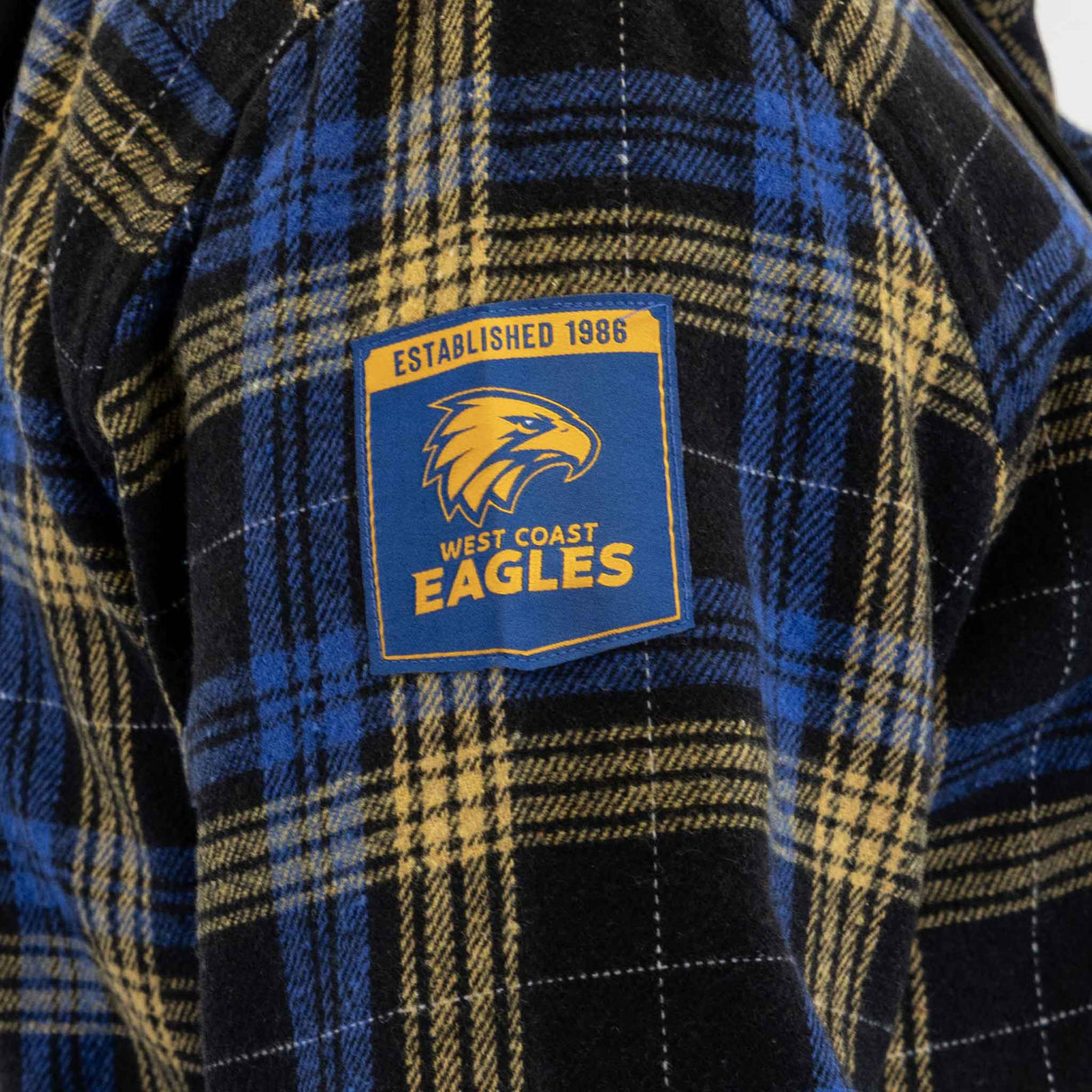 AFL West Coast Eagles 'Highland' Hooded Flannel Shirt - Ashtabula