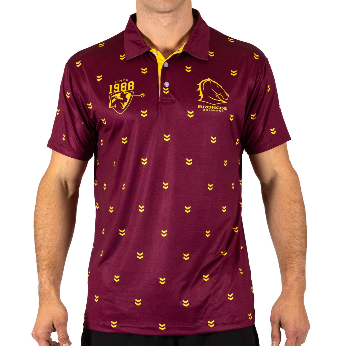 NRL Broncos 'Mulligan' Golf Polo - Ashtabula