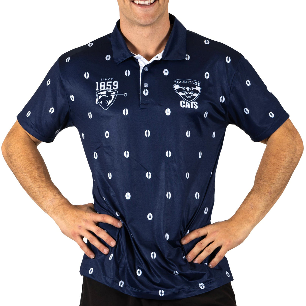 AFL Geelong Cats 'Mulligan' Golf Polo - Ashtabula