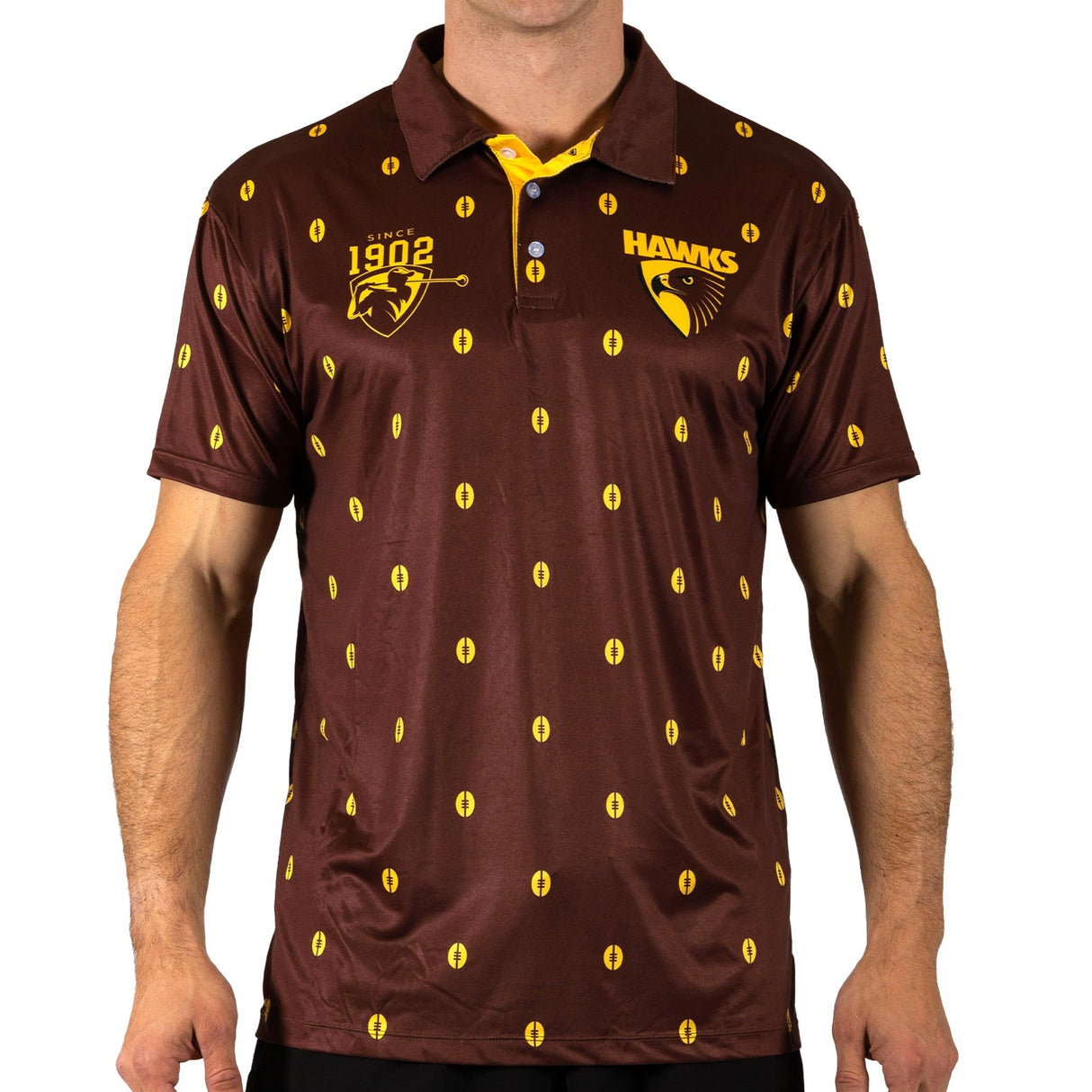 AFL Hawthorn 'Mulligan' Golf Polo - Ashtabula