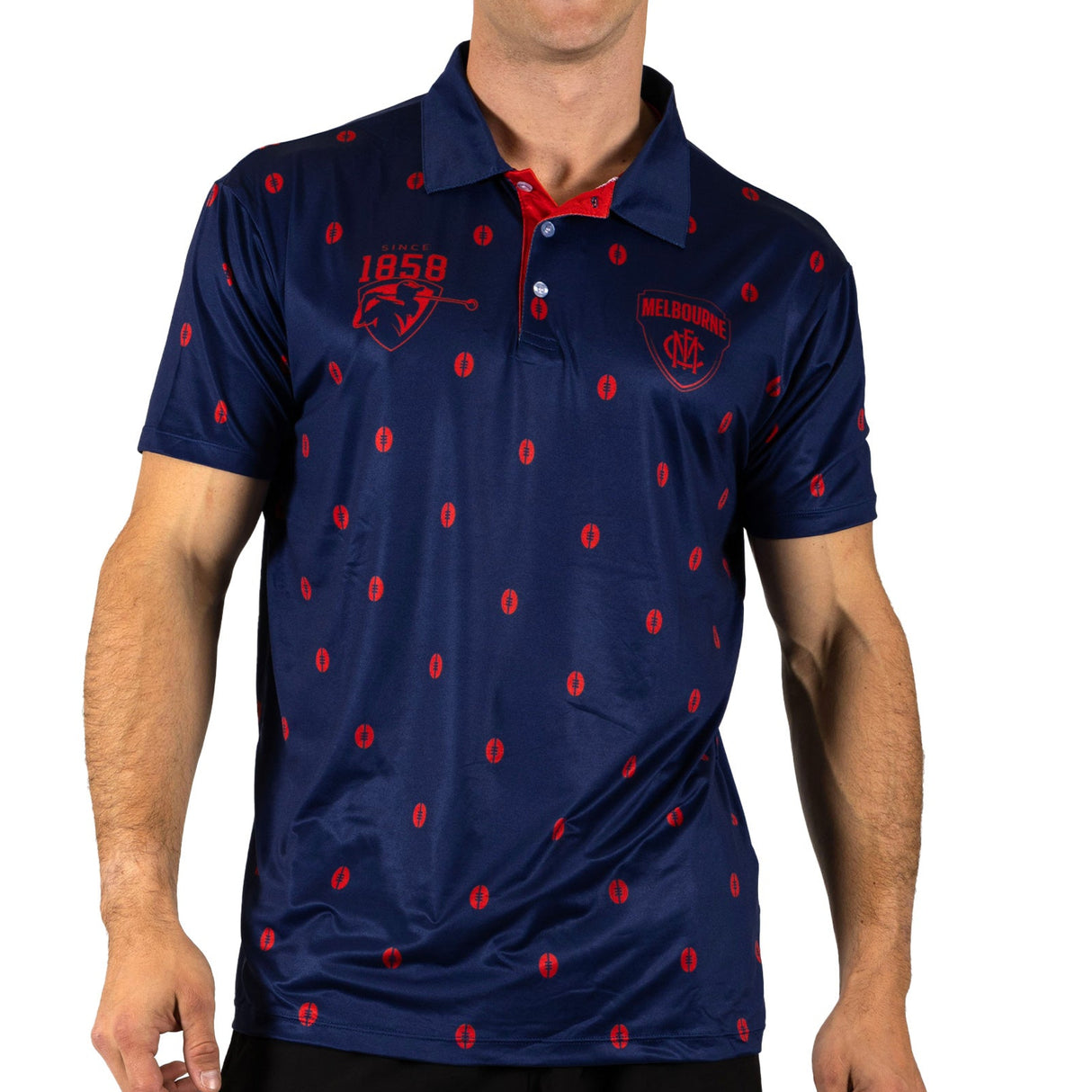 AFL Melbourne Demons 'Mulligan' Golf Polo - Ashtabula