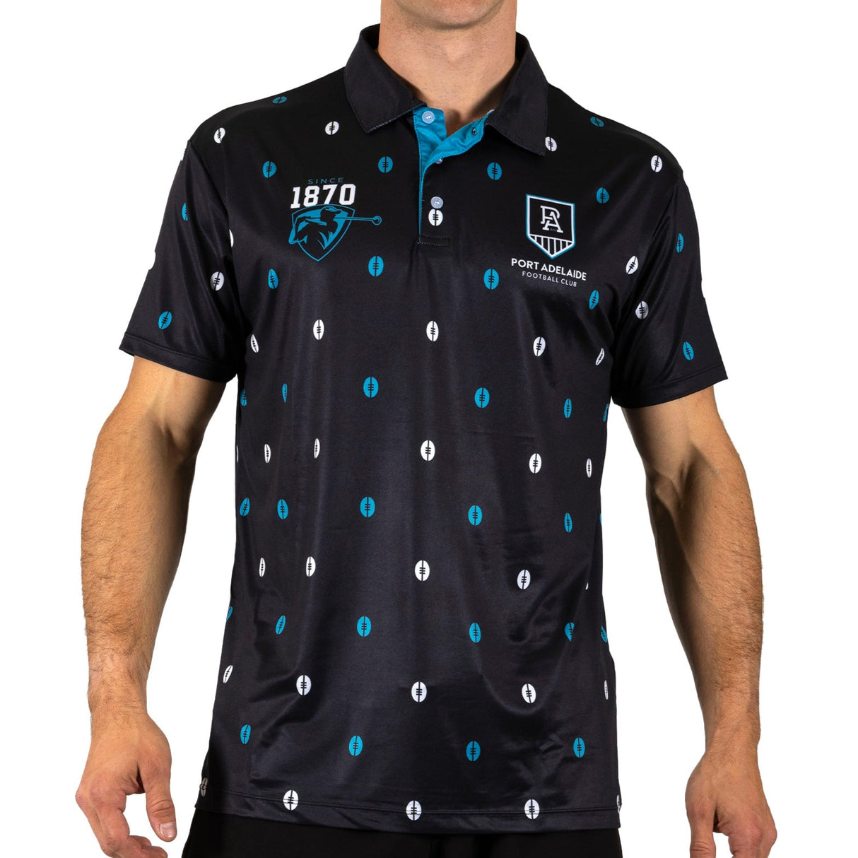 AFL Port Adelaide 'Mulligan' Golf Polo - Ashtabula