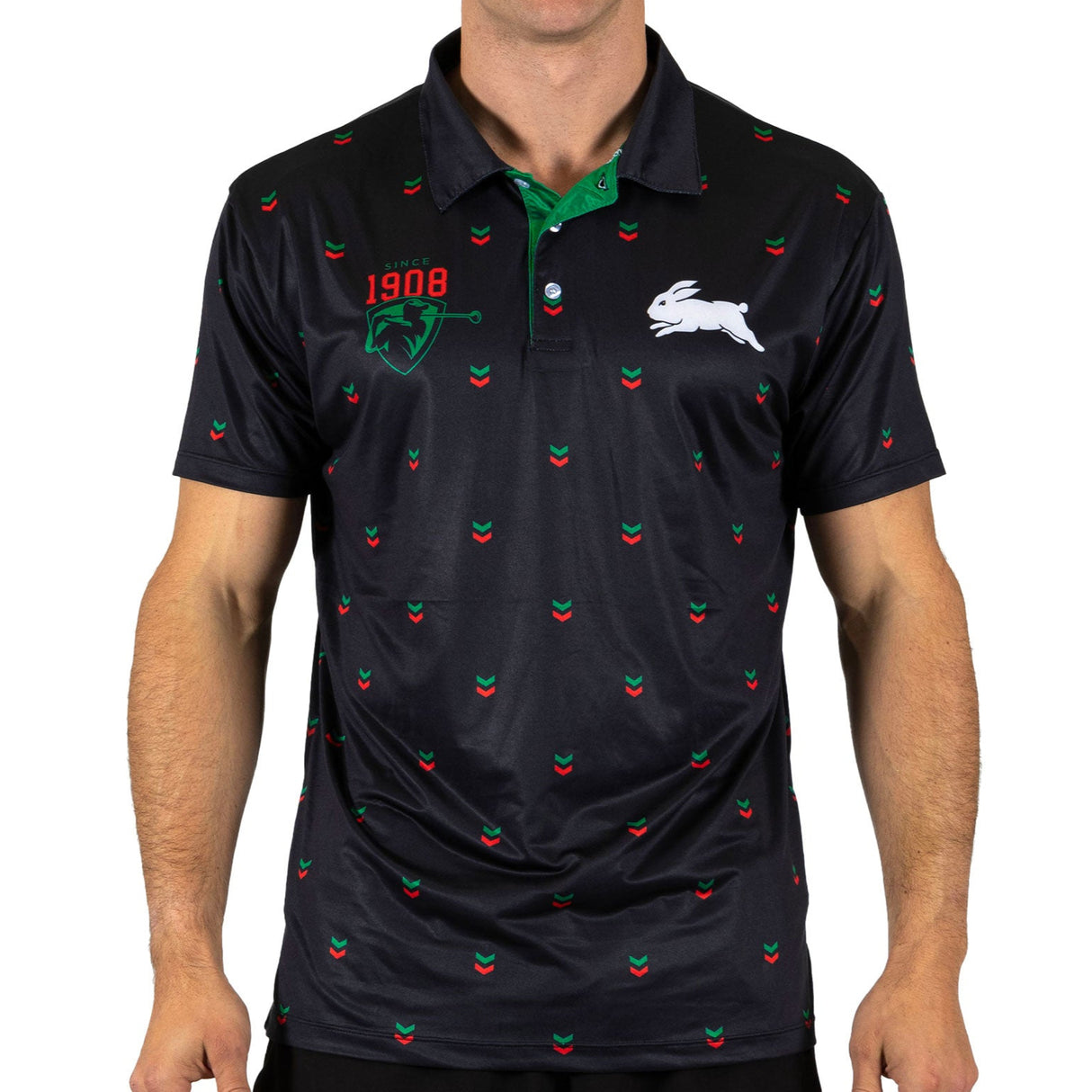 NRL Rabbitohs 'Mulligan' Golf Polo - Ashtabula