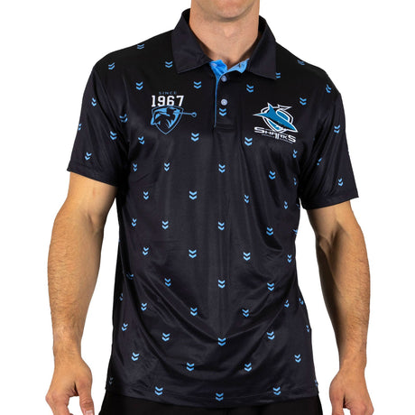 NRL Sharks 'Mulligan' Golf Polo - Ashtabula