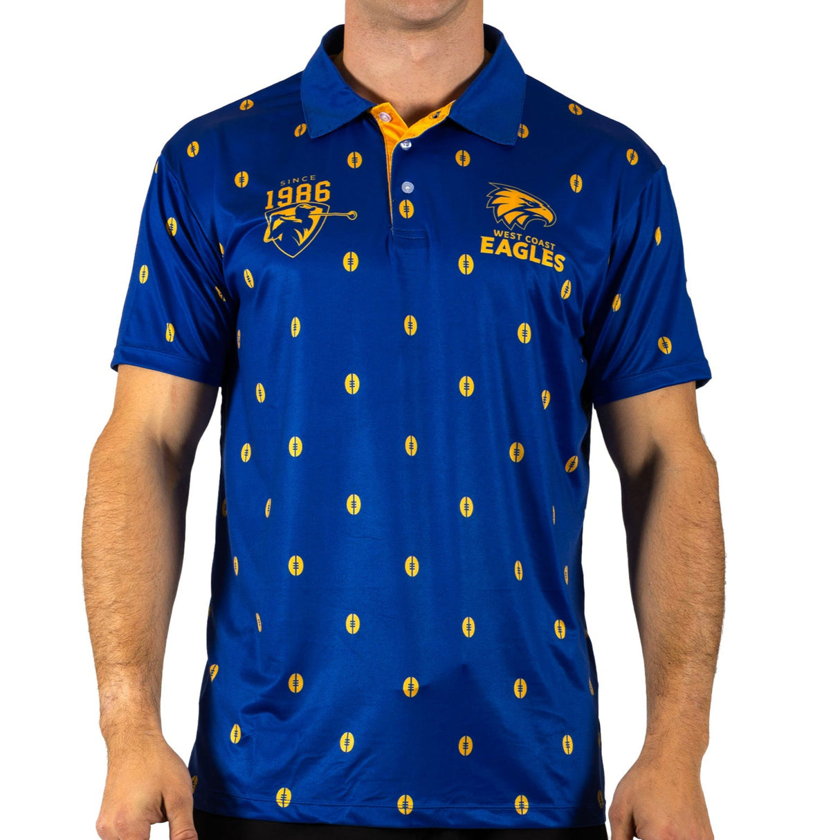 AFL West Coast Eagles 'Mulligan' Golf Polo - Ashtabula