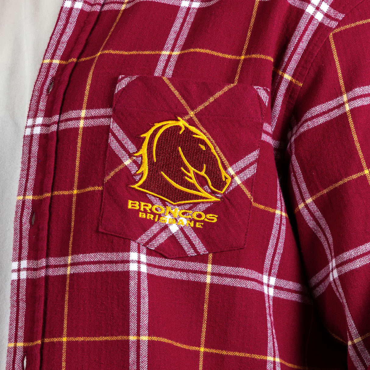 NRL Broncos 'Mustang' Flannel Shirt - Ashtabula