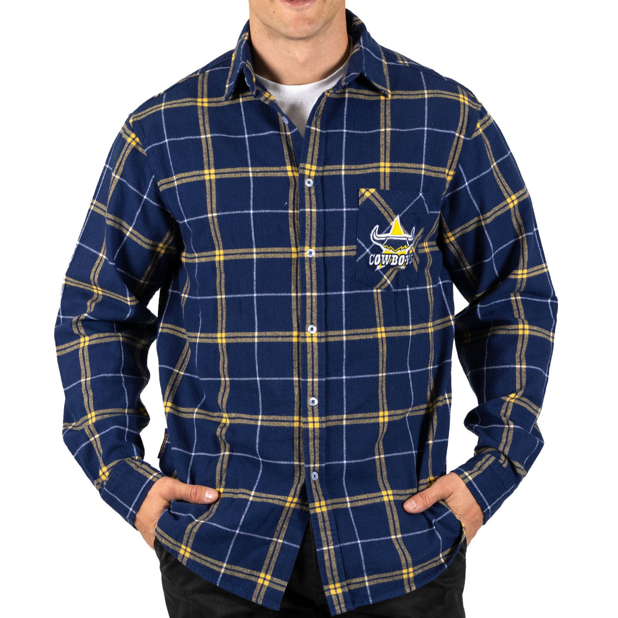 NRL Cowboys 'Mustang' Flannel Shirt - Ashtabula