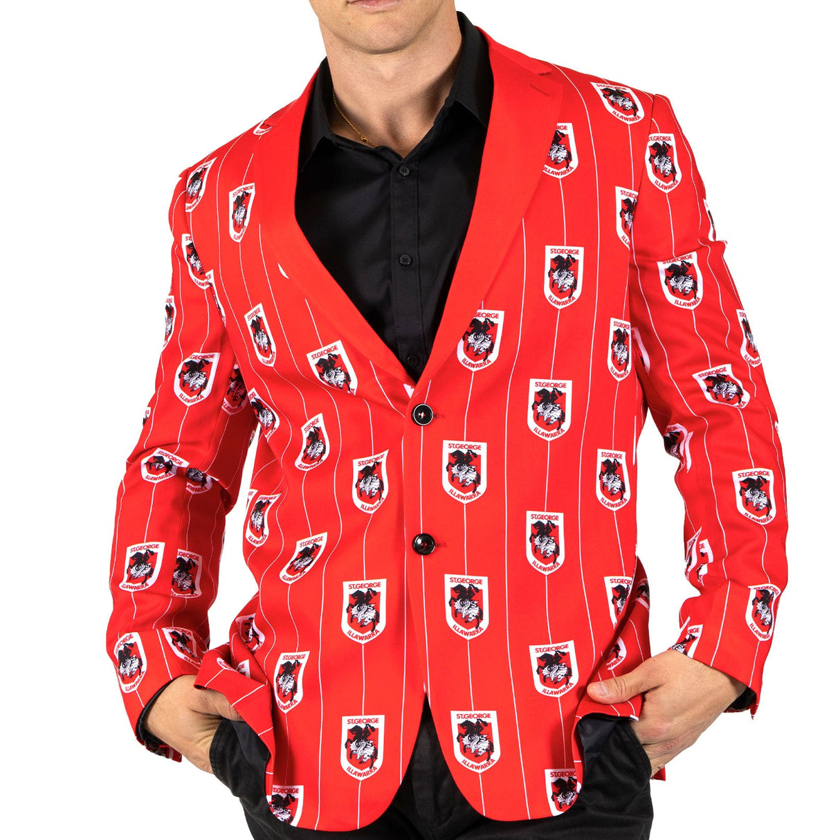 NRL Dragons 'Front Bar' Sports Jacket - Ashtabula