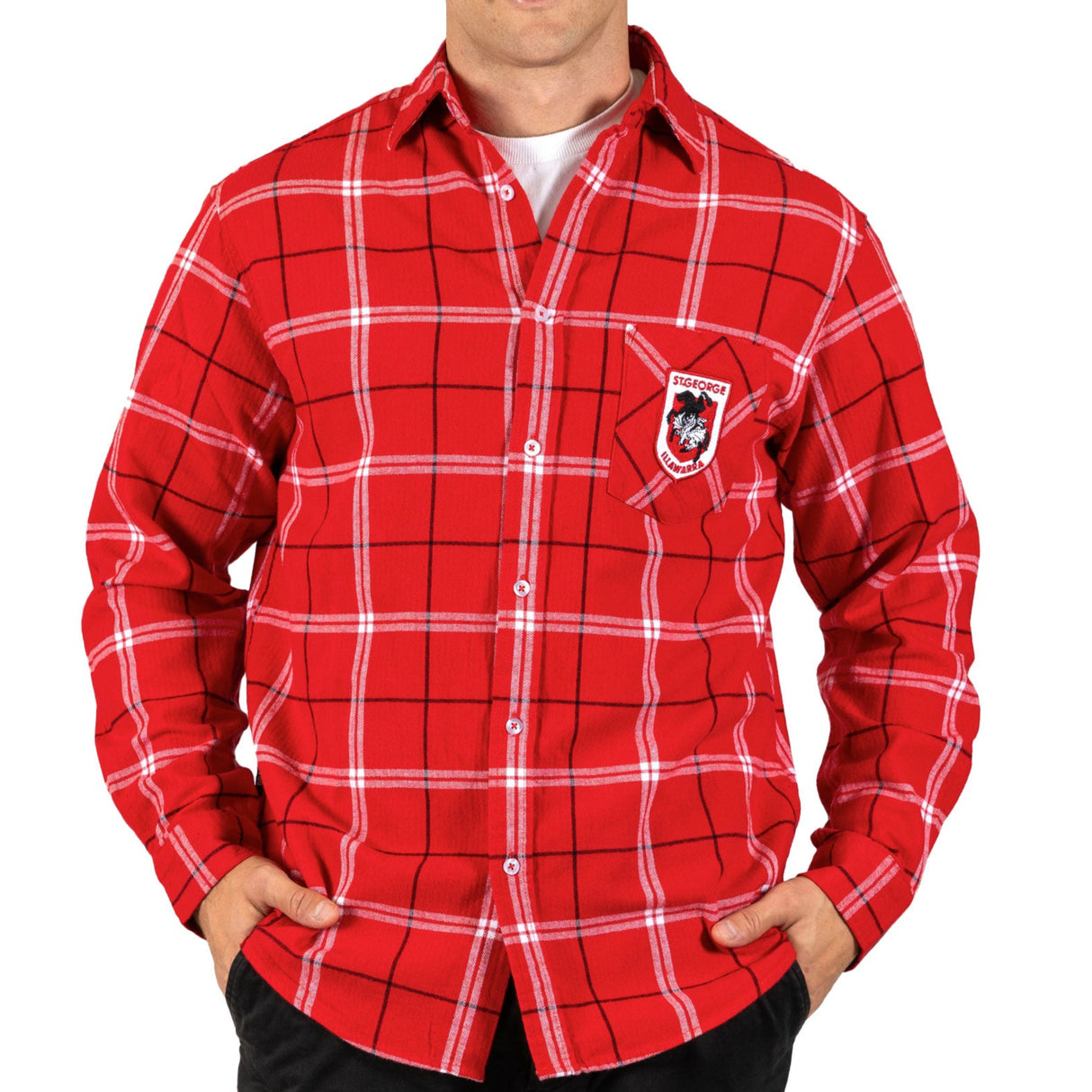 NRL Dragons 'Mustang' Flannel Shirt - Ashtabula