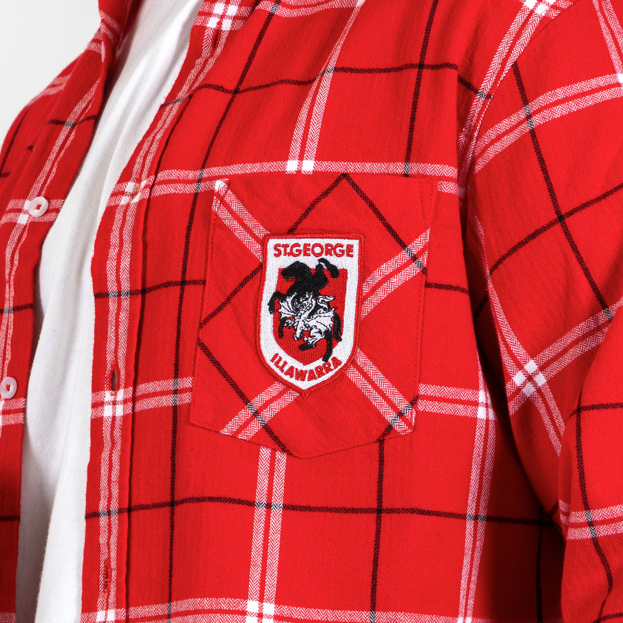 NRL Dragons 'Mustang' Flannel Shirt - Ashtabula