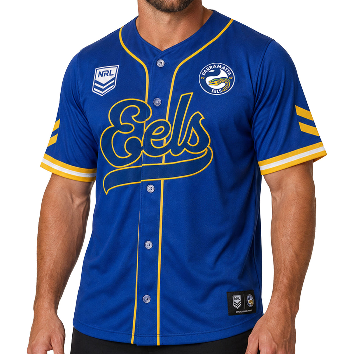 NRL Eels 'Homer' Baseball Shirt - Ashtabula