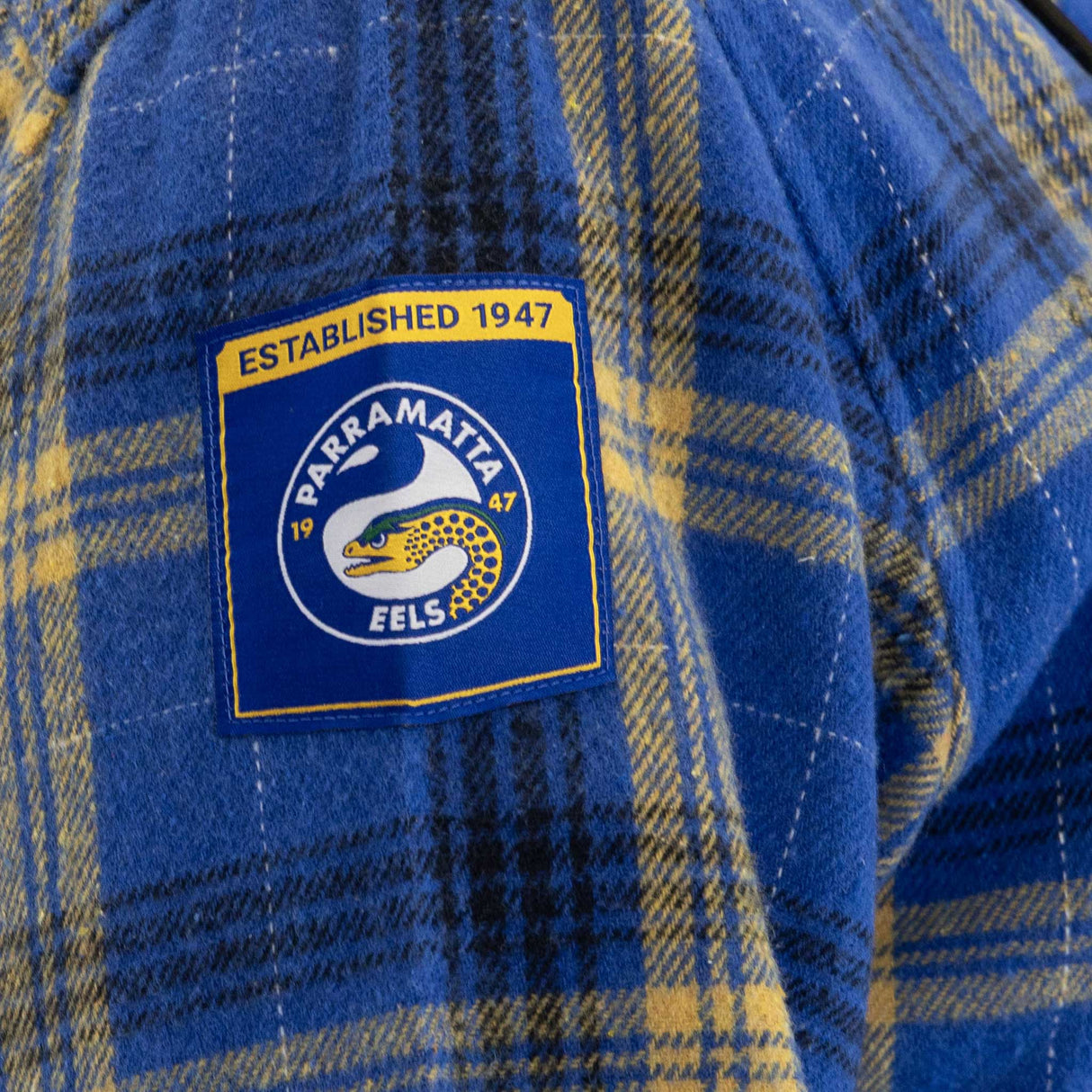 NRL Eels 'Highland' Hooded Flannel Shirt - Ashtabula