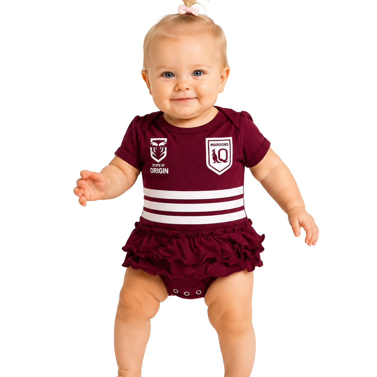 QLD Maroons Girls Footysuit - Ashtabula