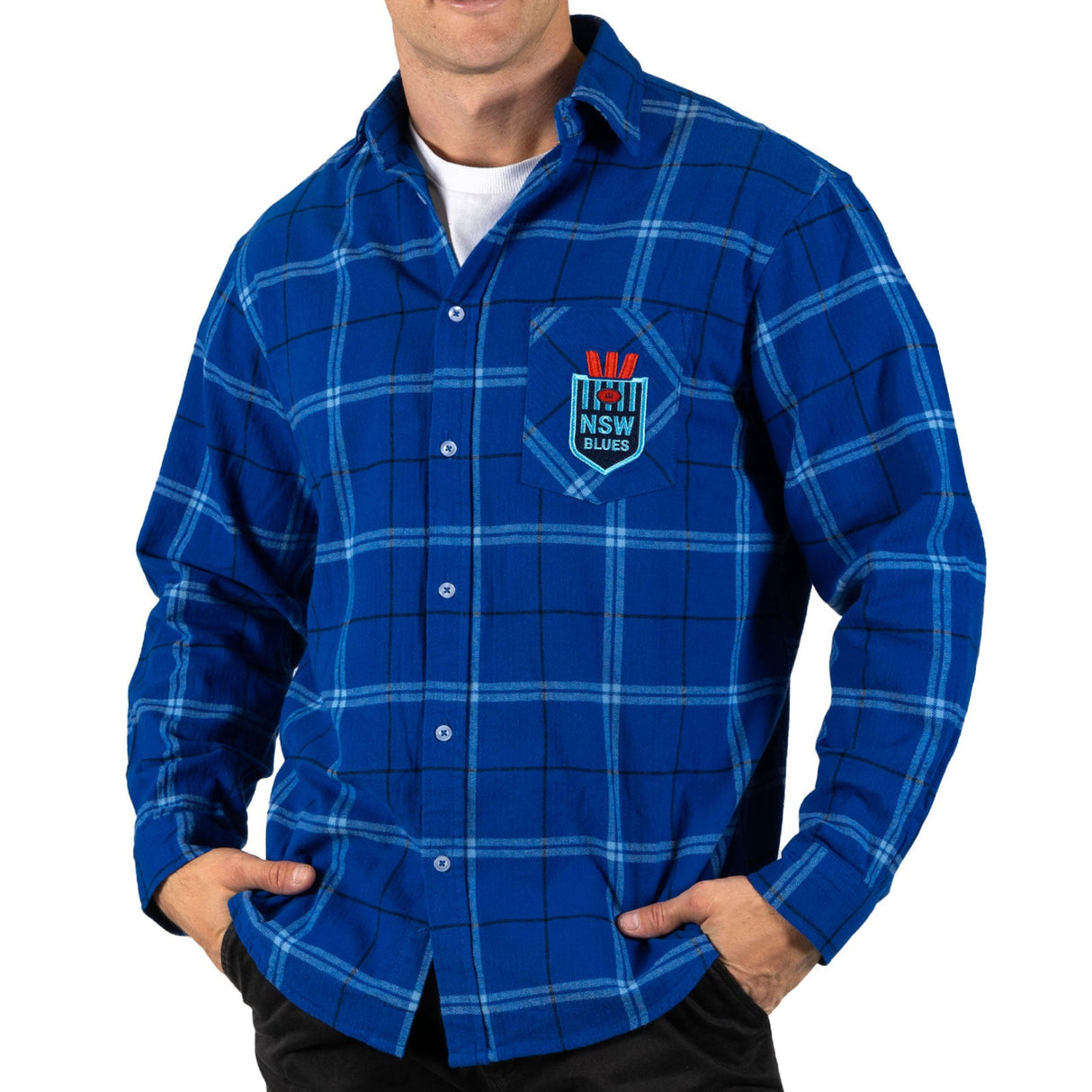 NSW Blues 'Mustang' Flannel Shirt - Ashtabula