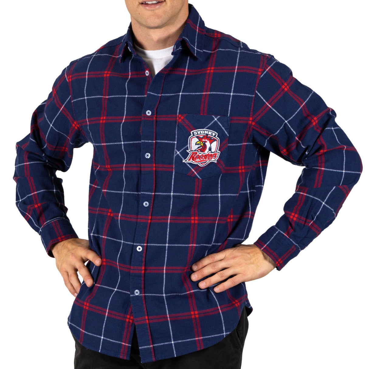 NRL Roosters 'Mustang' Flannel Shirt - Ashtabula