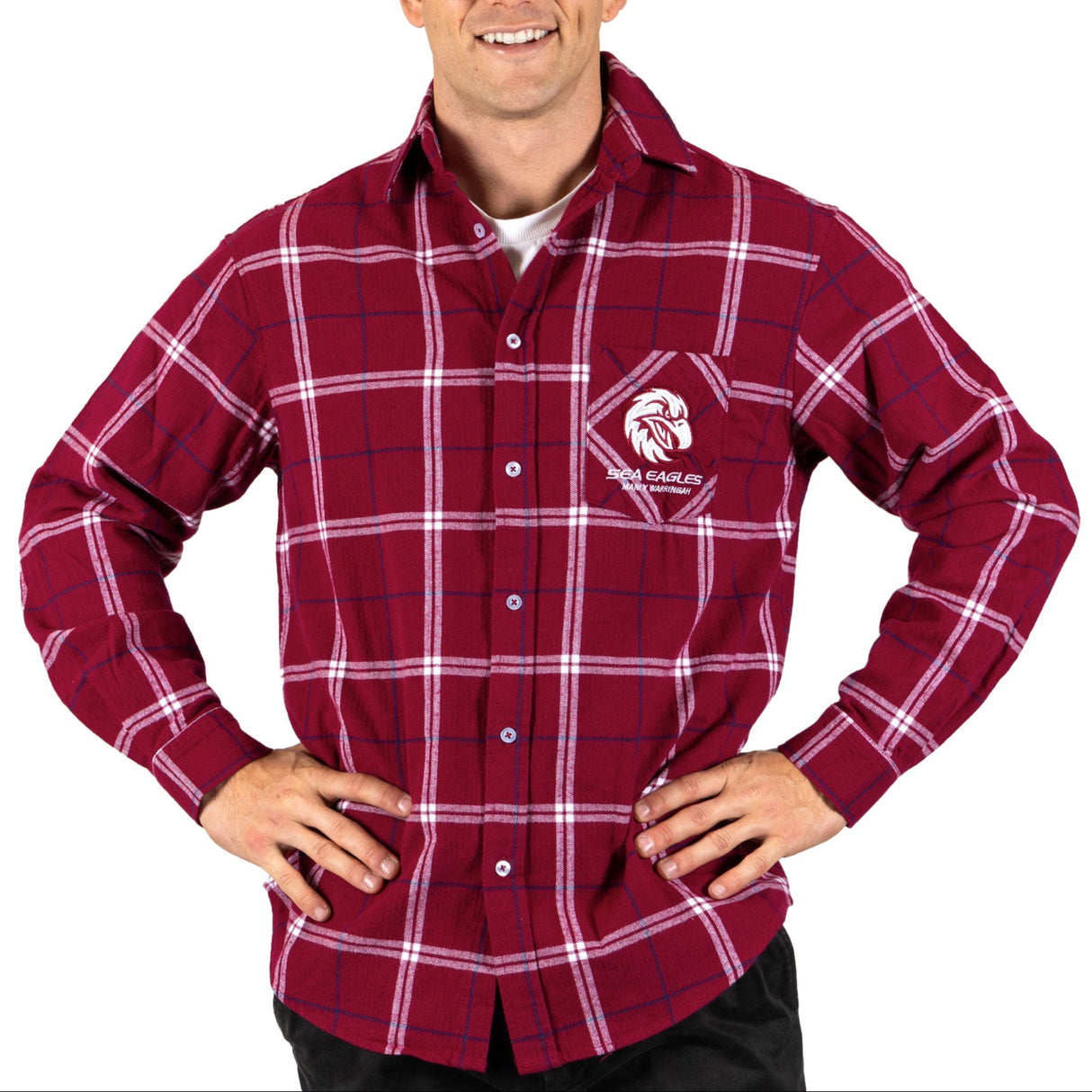 NRL Sea Eagles 'Mustang' Flannel Shirt - Ashtabula