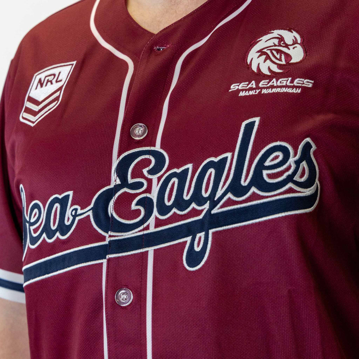 NRL Sea Eagles 'Homer' Baseball Shirt - Youth - Ashtabula