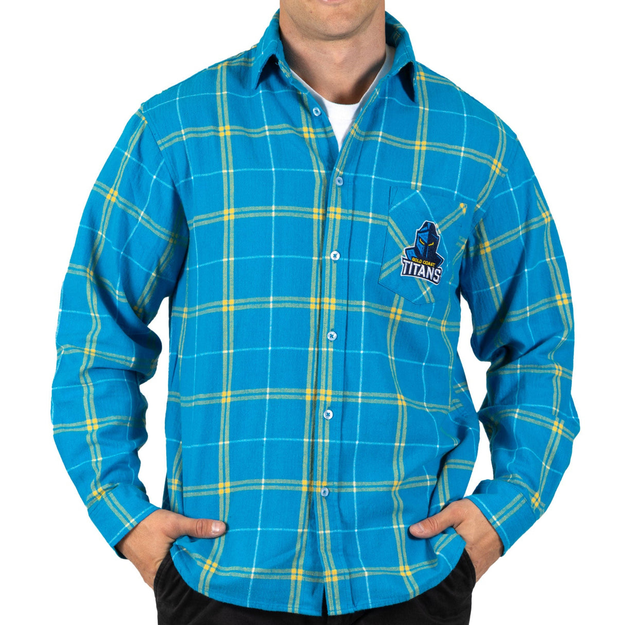 NRL Titans 'Mustang' Flannel Shirt - Ashtabula