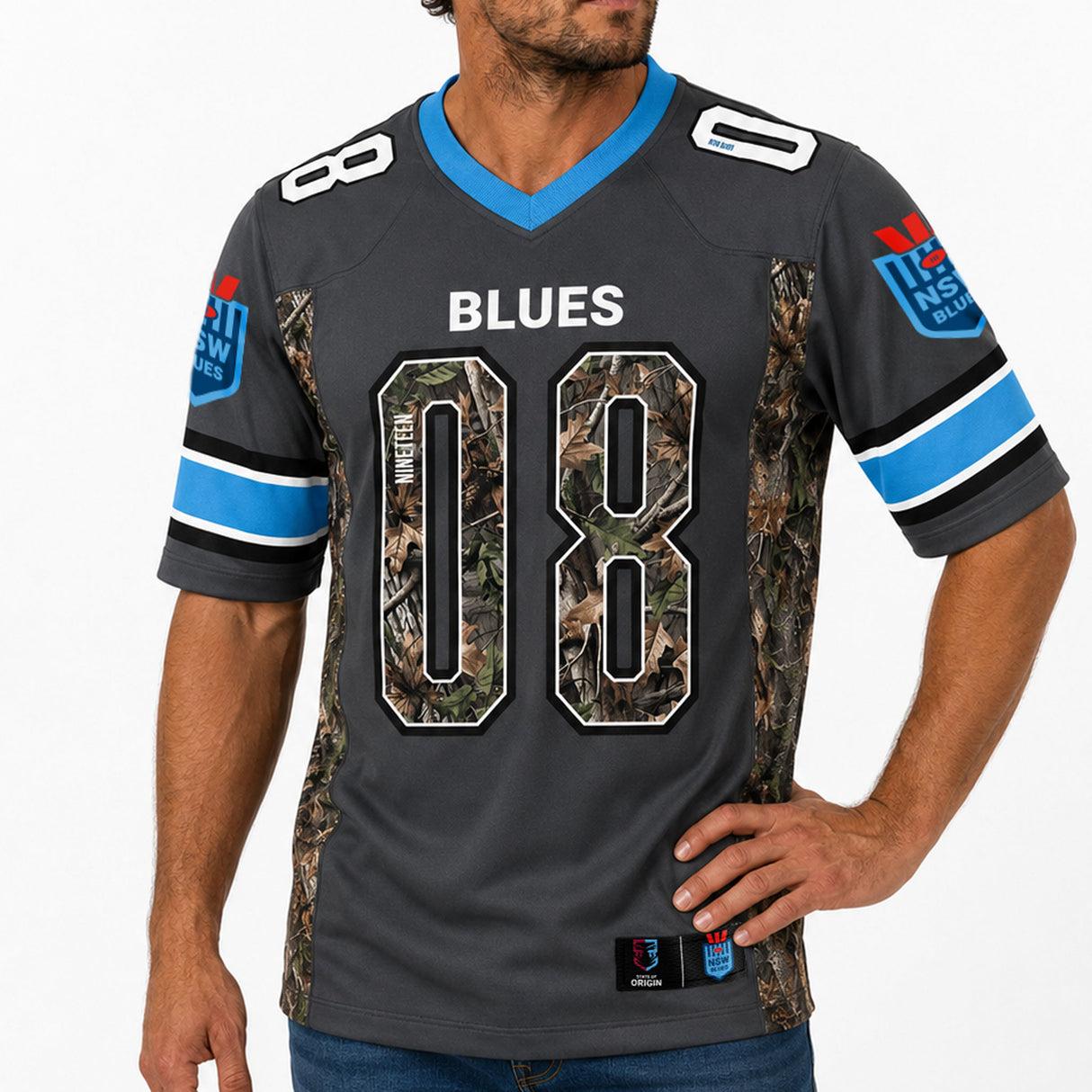 NSW Blues 'Overwatch' Gridiron Jersey - Ashtabula