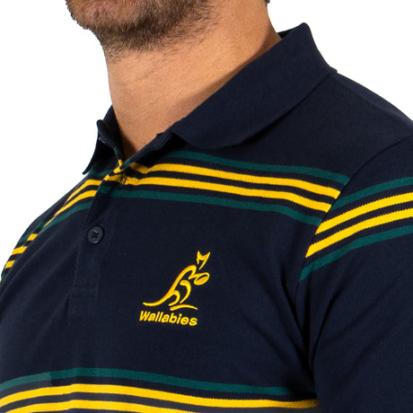 Wallabies Striped Pique Polo - Ashtabula