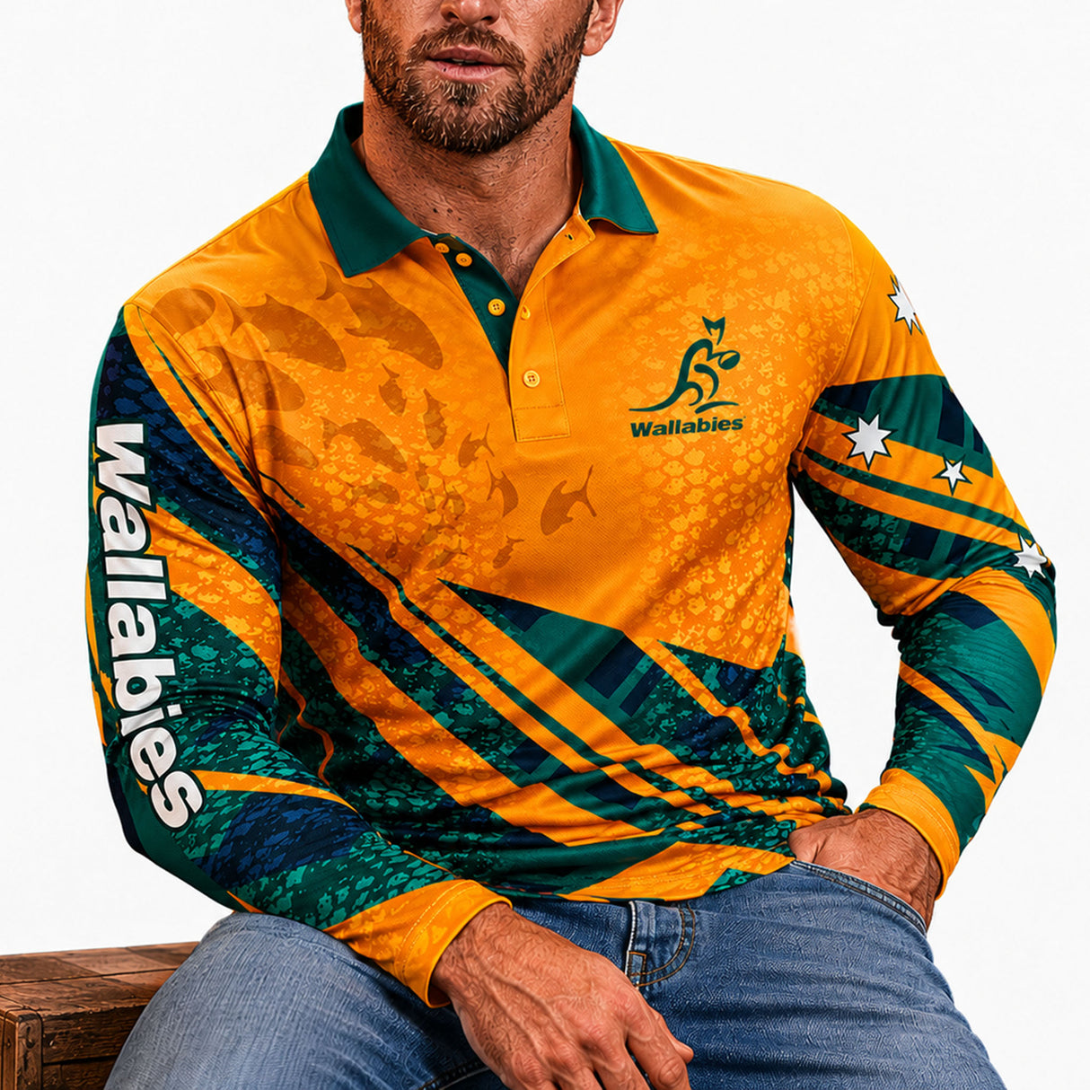 Wallabies 'Offshore' Fishing Shirt - Adult - Ashtabula