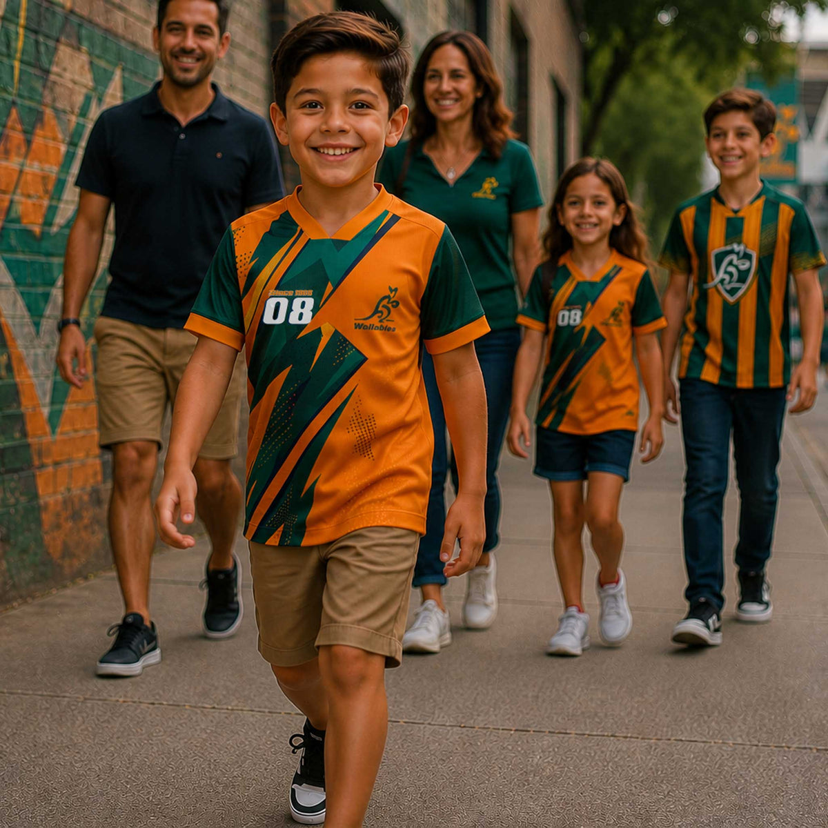 Wallabies 'Thunderstruck' Kids Tee - Ashtabula