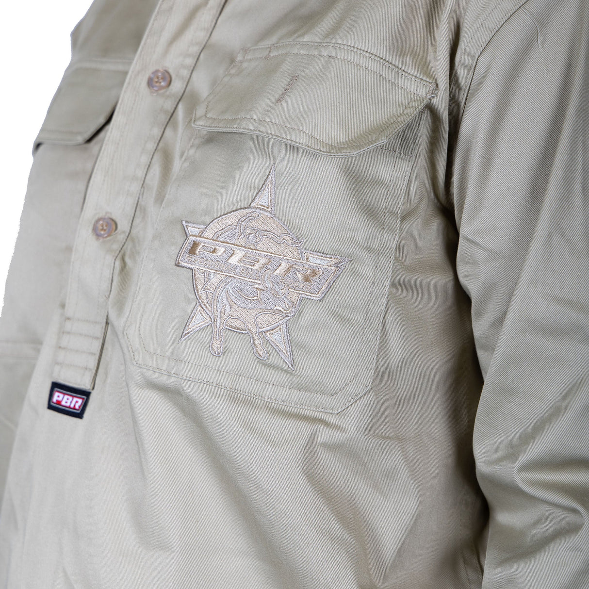 PBR 'No Bull' Work Shirt - Sand - Ashtabula