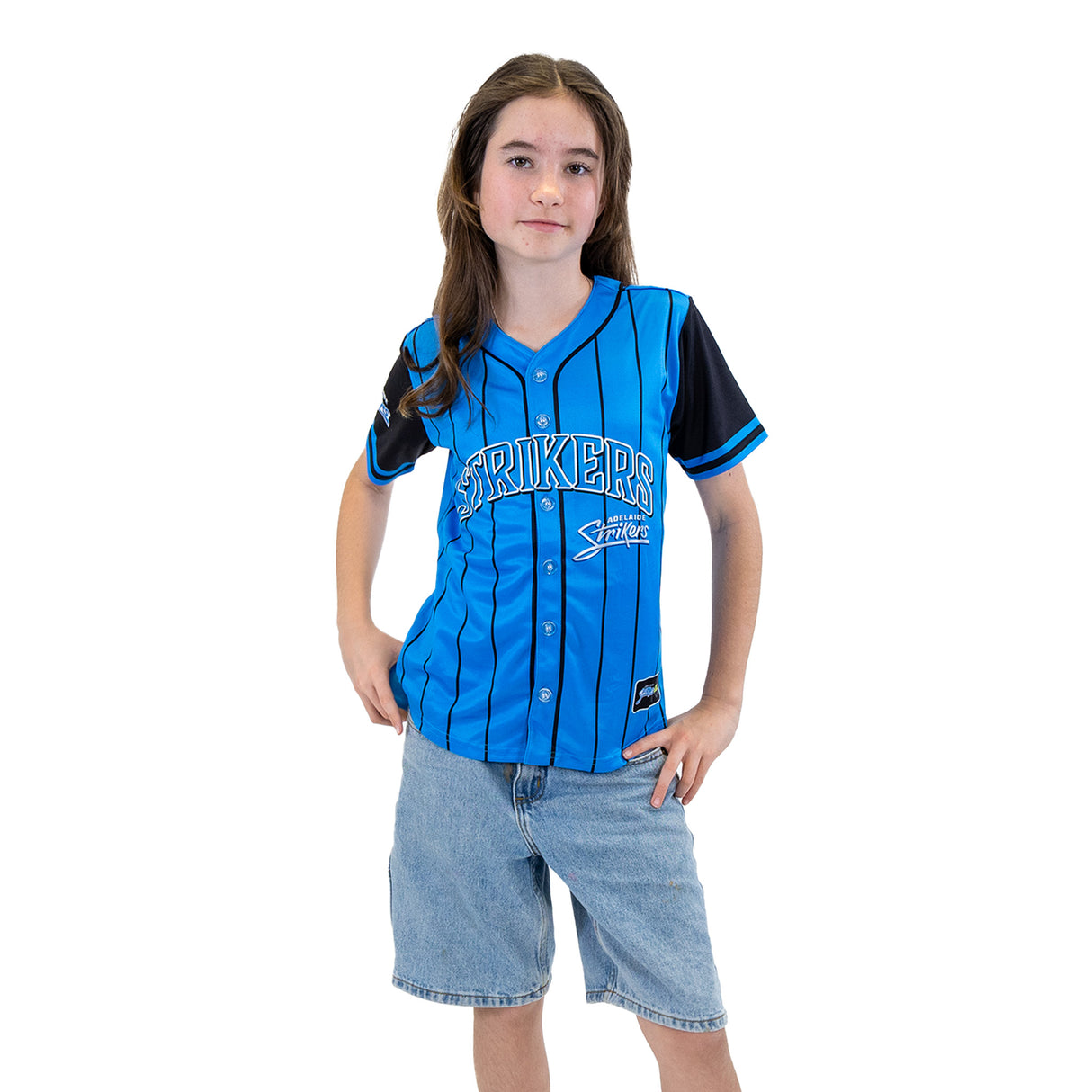BBL Adelaide Strikers 'Slugger' Baseball Shirt - Youth - Ashtabula