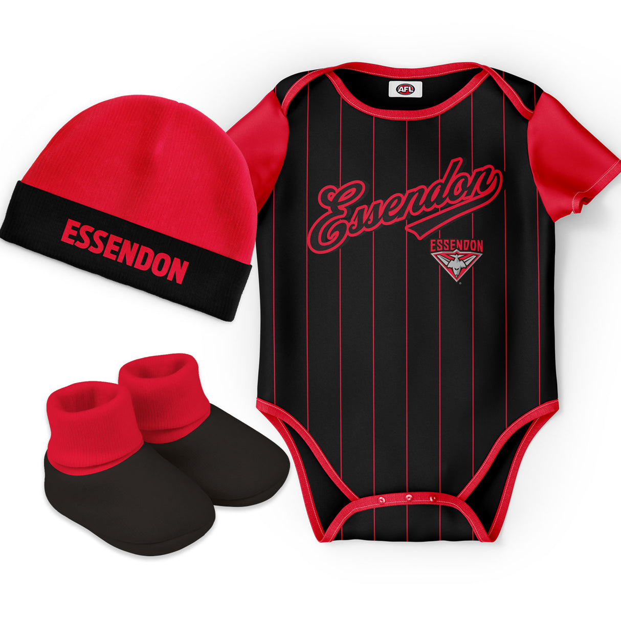 AFL Essendon Bombers 'Lullaby' 3pc Gift Set - Ashtabula