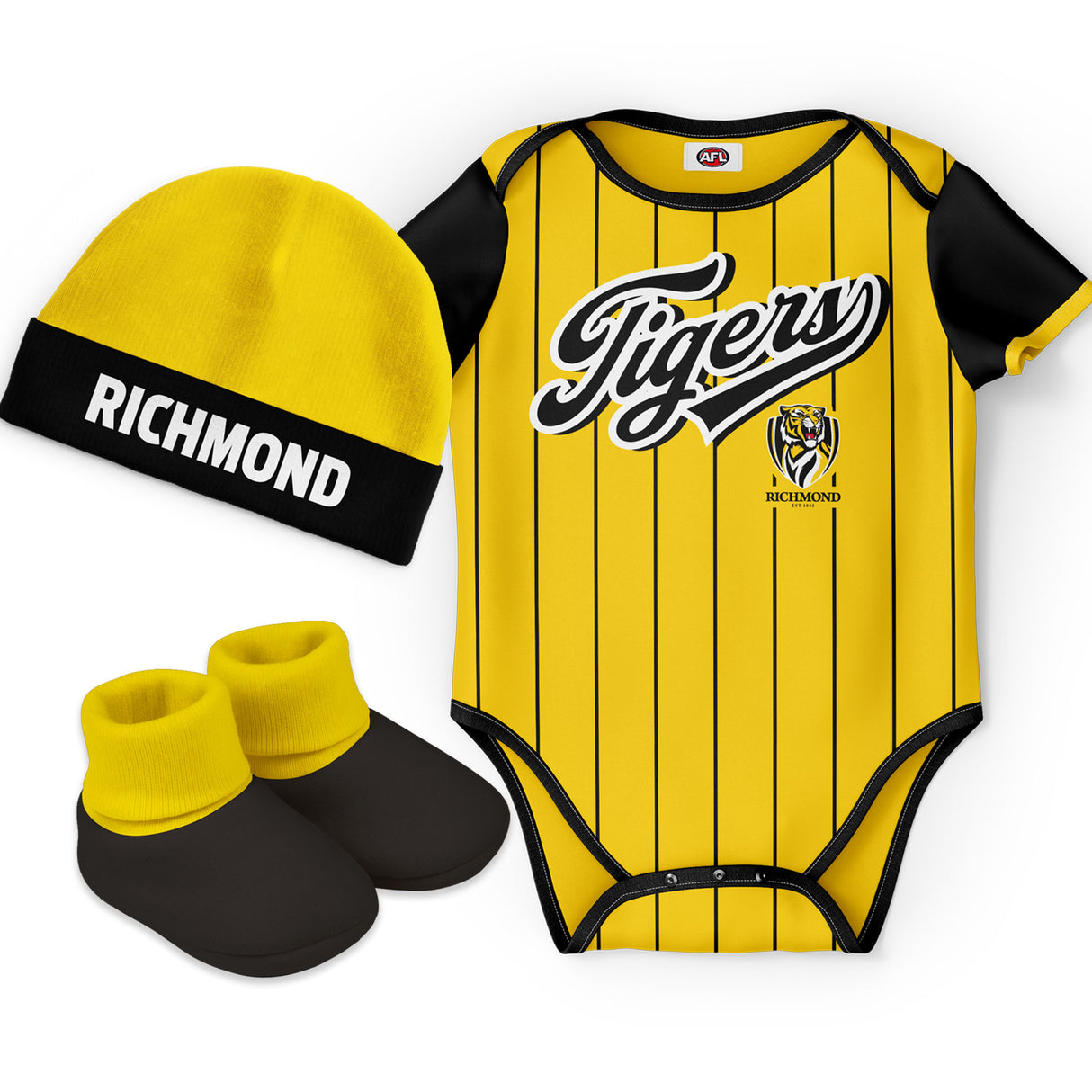 AFL Richmond Tigers 'Lullaby' 3pc Gift Set - Ashtabula